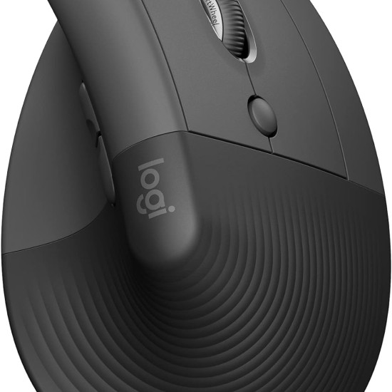 Logitech Lift Vertical Ergonomic Mouse, Wireless, Bluetooth 