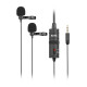 Boya By-M1dm (Double Mic) Omni Directional Dual Lavalier Microphone