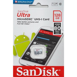 SANDISK 128GBGB MICRO SD M-CLASS 10