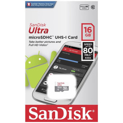 SANDISK 16GB MICRO SD M-CLASS 10