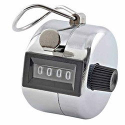 Metal Hand Tally Counter Digital Lap Counter Clicker Handheld Mechanical Number Click Counters