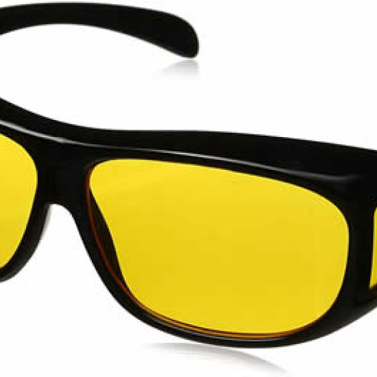HD Night Vison Glass - Night Driving Glasses Fit Over Sunglasses for Men & Women - Anti Glare Polarized 