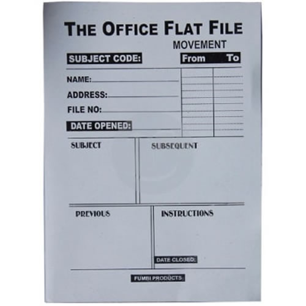 Files And Envelope : OFFICE FLAT FILE – 12 PCS