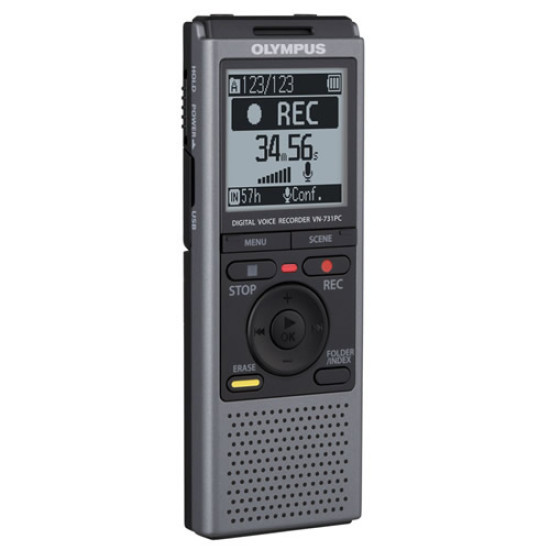 OLYMPUS VN-731PC DIGITAL VOICE RECORDER WITH 2GB FLASH MEMORY