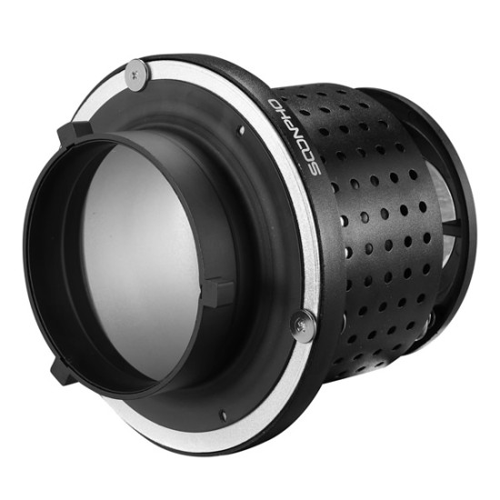 Soonpho OT1 Bowens Mount Focalize Conical Snoots Photo Optical Condenser W/ 50mm F1.7 Lens Art Special Effects Shaped Beam Light Cylinder W/lens Color Gel
