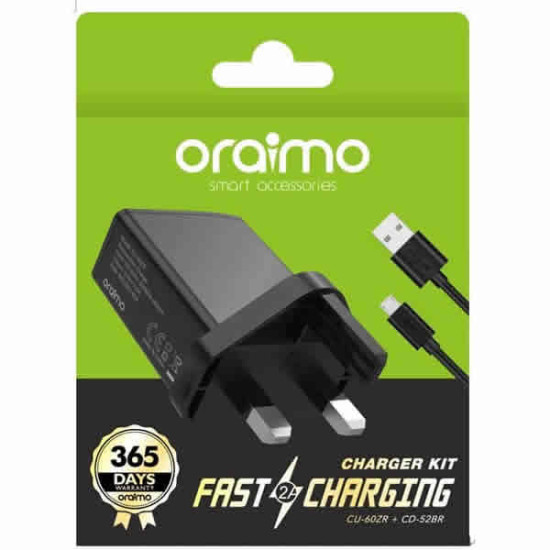 Oraimo CU-60ZR+CD-52BR Fast Smart Charger 