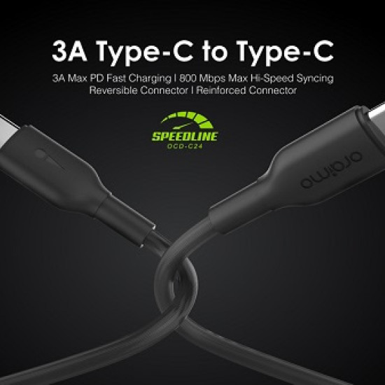 Oraimo OCD-C24 Type-C to Type-C Cable Speedline
