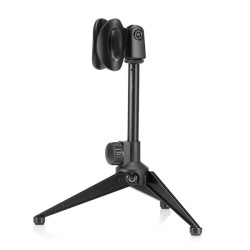 PC-03 Professional Adjustable Plastic Desktop Handheld Table Tripod Microphone Stand Holder With Clip Mount Shock