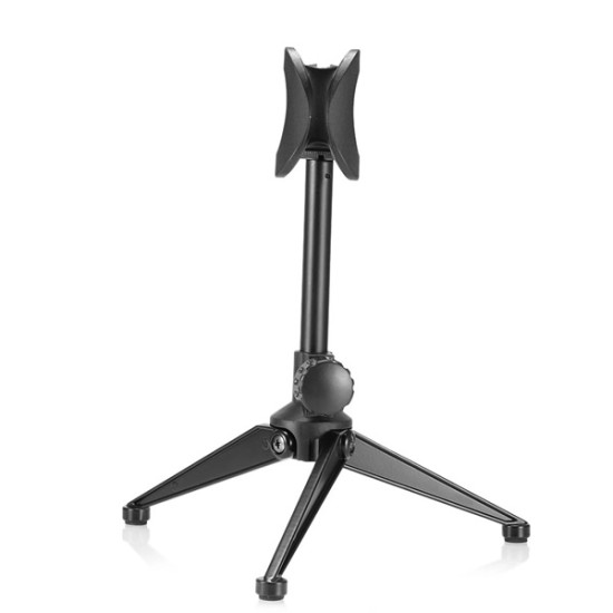 PC-03 Professional Adjustable Plastic Desktop Handheld Table Tripod Microphone Stand Holder With Clip Mount Shock