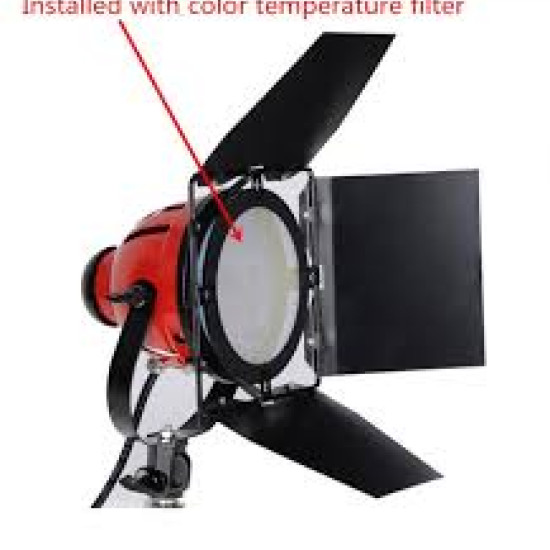 Red lamp spotlight color temperature filter