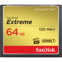 SANDISK CF CARD 64GB 120MBS