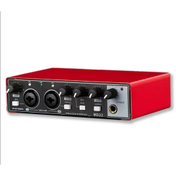 XPRO 2 Channel Professional Audio Sound Card or Audio Interface for Music , Instrument and Podcast Recording  24bit 192kHz