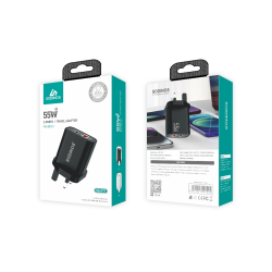 SODINOS SD-N12 3.0 Fast Charger Travel Adapter 2 Ports USB Plug 38W Quick Charge Charger
