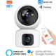 Tuya Indoor Security Camera with Dual Lens Smart Tracking Dual Light Wireless Wi-Fi Security Camera Tuya Indoor Security Camera with Dual Lens Smart Tracking Dual Light Wireless Wi-Fi Security Camera