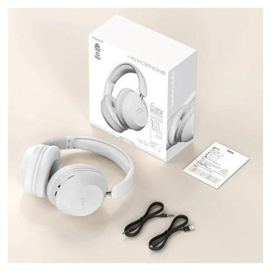SY-T4 Wireless Bluetooth Headphones Built-in Dual Mic Foldable Rotatable Music Game Headset Support TF Cards