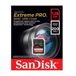 SanDisk 128GB Extreme Pro Sdxc Memory Card For Camera - 200mb/s Speed Memory Card