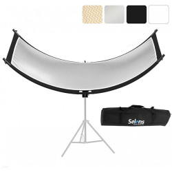 Selens Light Reflector Diffuser for Studio and Photography Situation with Carry Bag 66 x 24 Inch Arclight Curved Light Reflector Eye Light Reflector for Photography