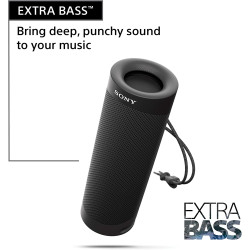 Sony SRS-XB23 EXTRA BASS Wireless Portable Speaker IP67 Waterproof BLUETOOTH and Built In Mic for Phone Calls, Black
