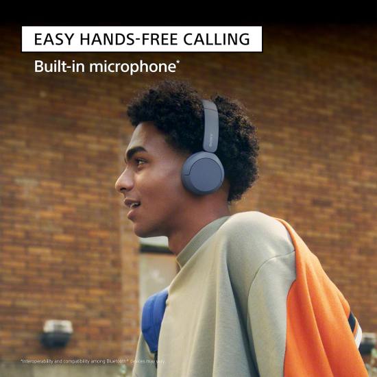 Sony WH-CH520 Wireless Headphones Bluetooth On-Ear Headset with Microphone,