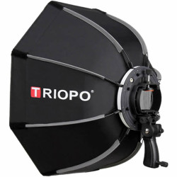Triopo 90cm / 35" Octagon Softbox for Speedlight Flash with Portable Grip for Studio Strobe Equipment Photography