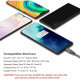 USB C to 3.5mm for Samsung S21, Jiunai Nylon Type C to 3.5mm Female Headphone Jack Microphone Connector Aux Audio Adaptor Dongle Cable Cord for iPad Mini 6 Galaxy S21 S20 FE OnePlus 9 Pro Pixel 5 XL