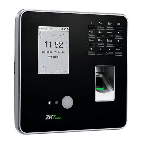 ZKT ECO UF200 Biometric Facial Recognition & Fingerprint Time Attendance & Access Control Terminal
