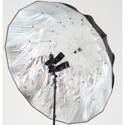 160cm Umbrella Softbox with Removable Diffusion , Black Outside , Silver Inside 