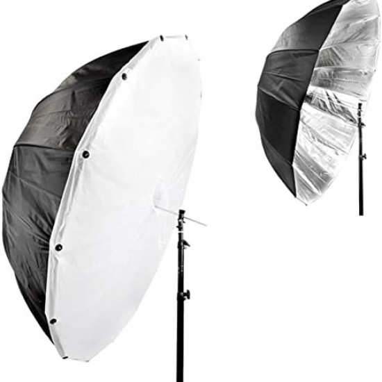 160cm Umbrella Softbox with Removable Diffusion , Black Outside , white Inside 