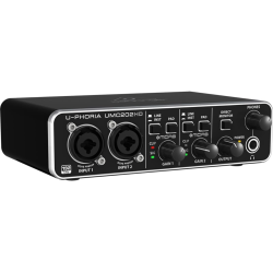 Behringer U-PHORIA UMC202HD Audiophile 2x2, 24-Bit/192 kHz USB Audio Interface with Midas Mic Preamplifiers 
