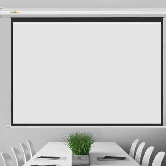 72 INCHES AUTOMATIC PROJECTOR SCREEN 72 X 72 INCHES