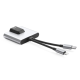 VR-1056Pro 3 in 1 8 Pin + USB-C / Type-C Male to 8 Pin Charging + Ethernet + 3.5mm Earphone Female Adapter VR-1056Pro 3 in 1 8 Pin + USB-C / Type-C Male to 8 Pin Charging + Ethernet + 3.5mm Earphone Female Adapter