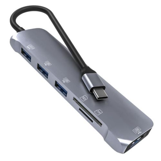 VR-3043H 6 In 1 USB-C / Type-C Adapter