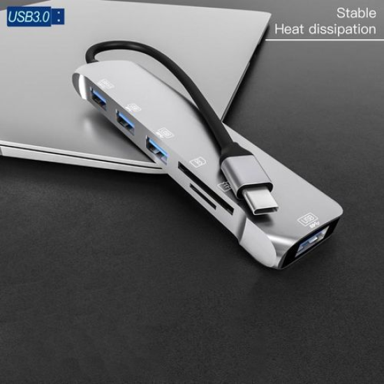 VR-3043H 6 In 1 USB-C / Type-C Adapter