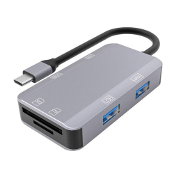 VR-3049H 6 in 1 USB-C / Type-C Adapter