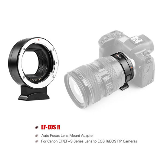Viltrox EF-EOSR Auto Focus Lens Mount Adapter for Canon EF/EF-S Series Lens to Canon R/ RP Mirrorless Cameras