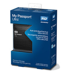 WESTERN DIGITAL MY PASSPORT ULTRA 2TB PORTABLE EXTERNAL HARD DISK DRIVE USB 3.0