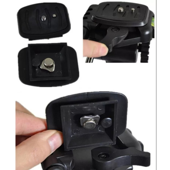 DSLR Camera Quick Release Plate Screw Adapter Mount Head for WF 3560 Tripod Head