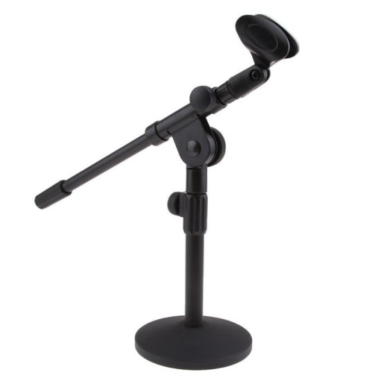 Weida WD210 Adjustable Desktop Microphone Stand Table Mic Stands with Clip