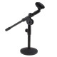 Weida WD210 Adjustable Desktop Microphone Stand Table Mic Stands with Clip