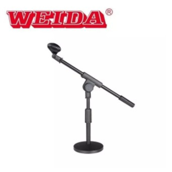 Weida WD210 Adjustable Desktop Microphone Stand Table Mic Stands with Clip