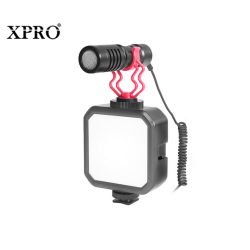 XPRO XPM-MG3  professional Shotgun Video wired DSLR Camera and Smartphone Microphone   + LED LIGHT
