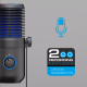 Xpro XPM-MK02 3 Levels Noise Canceling Variable Directivity USB condenser Microphone for Live Streaming Podcast