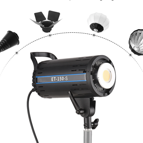 XPRO 150W Studio LED Continuous Video Light 3200K-5600K CRI 95+ Reflector Remote Control for Photography Video Record