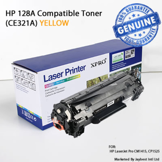 HP 128A Compatible YELLOW Tonner Catridge	CE322A