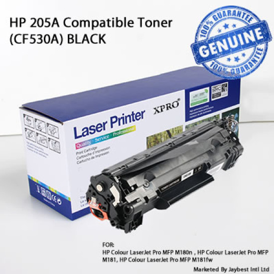 HP 205A Compatible BLACK Toner Catridge  CF530A