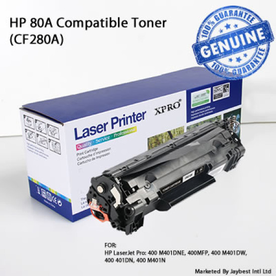 HP 80A Compatible Tonner Catridge CF280A