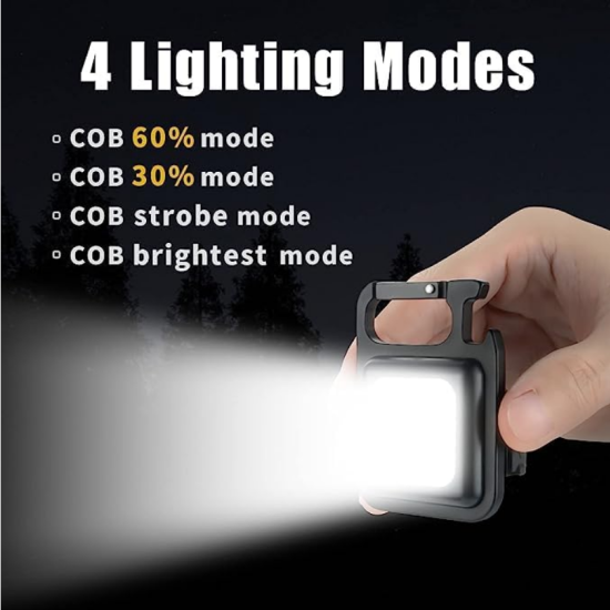 XPRO KL12 Multifunctional Outdoor Portable USB COB Work Light Inspection Light Camping Mini Led Flashlight Cob Rechargeable Keychain Light