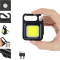 XPRO KL12 Multifunctional Outdoor Portable USB COB Work Light Inspection Light Camping Mini Led Flashlight Cob Rechargeable Keychain Light