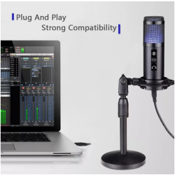 XPRO XPM-U19  Professional USB Podcast  recording condenser microphone ( Compartible with smartphone )
