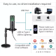 XPRO XPM-U19  Professional USB Podcast  recording condenser microphone ( Compartible with smartphone )